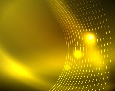 Parlak çevrelerin parlayan soyut arka plan