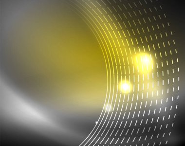 Neon renk parlayan ışıkları ile karanlık alan soyut arka plan