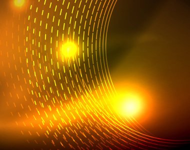 Parlak çevrelerin parlayan soyut arka plan