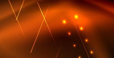 Neon parlayan dalga, sihirli enerji ve ışık arka plan