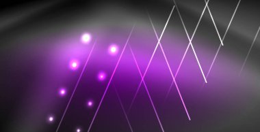 Neon parlayan çizgiler, sihirli enerji uzay ışığı konsepti, soyut arka plan duvar kağıdı tasarımı