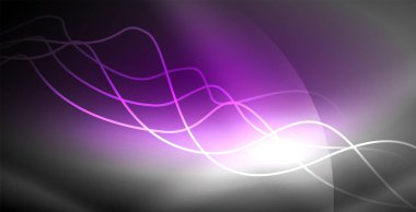 Neon çizgiler parlak parlayan arka plan