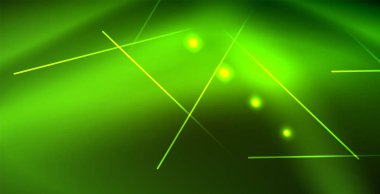 Neon parlayan dalga, sihirli enerji ve ışık arka plan