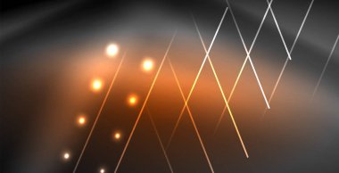 Neon parlayan çizgiler, sihirli enerji uzay ışığı konsepti, soyut arka plan duvar kağıdı tasarımı