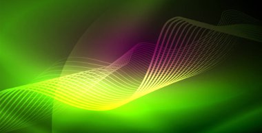 Neon çizgiler parlak parlayan arka plan