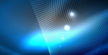 Parlak parlak parlayan Neon dalgalar