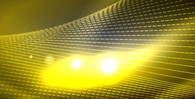 Parlak parlak parlayan Neon dalgalar