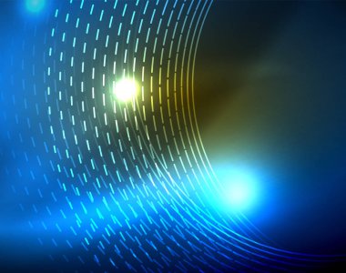 Parlak çevrelerin parlayan soyut arka plan