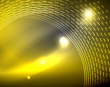 Neon renk parlayan ışıkları ile karanlık alan soyut arka plan