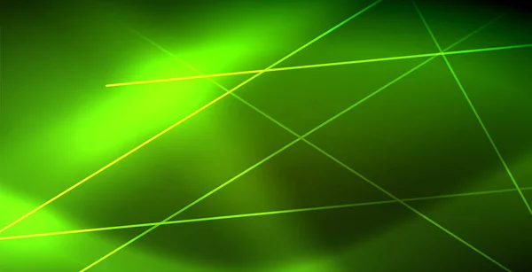 Neon izzó hullám, a mágikus energia és a könnyű mozgást háttér — Stock Vector