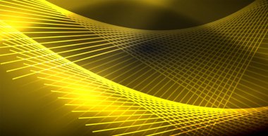 Neon renkli soyut çizgiler