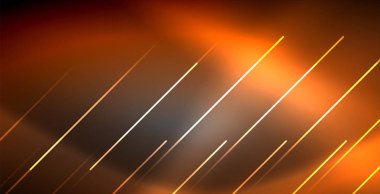 Neon parlayan çizgiler, sihirli enerji uzay ışığı konsepti, soyut arka plan duvar kağıdı tasarımı