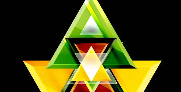 Brillant fond triangles brillant — Image vectorielle