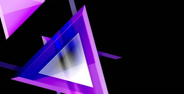 Dynamisk triangelsammensetning, abstrakt bakgrunn – stockvektor