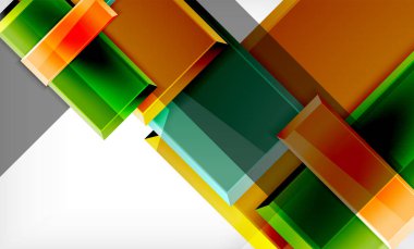 Renkli kare ve dikdörtgen blokları arka plan