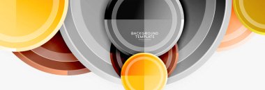 Dairesel desen, soyut daireler kompozisyon