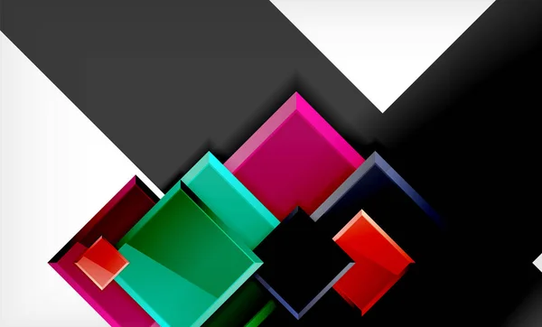 Quadri di colore sfondo astratto futuristico — Vettoriale Stock