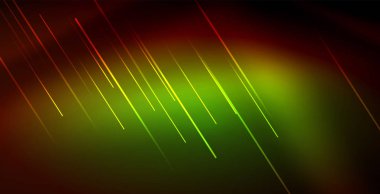 Neon parlayan dalga, sihirli enerji ve ışık arka plan