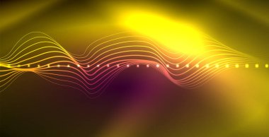 Neon çizgiler parlak parlayan arka plan