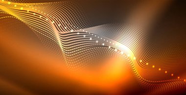 Neon çizgiler parlak parlayan arka plan