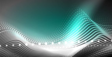 Neon çizgiler parlak parlayan arka plan