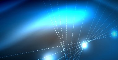 Parlak parlak parlayan Neon dalgalar