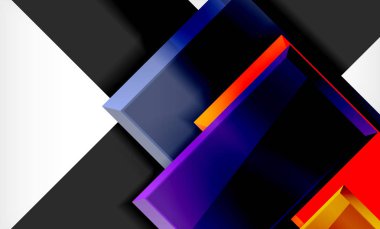 Renk kareler futuristik soyut arka plan