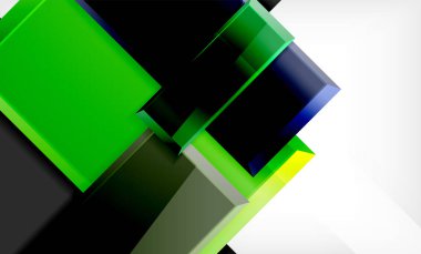 Parlak renkli kare şekil blokları geometrik arka plan