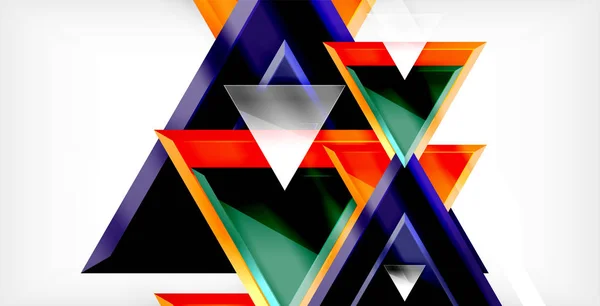 Блестящие треугольники — стоковый вектор