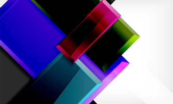 Kwadraty kolor futurystyczny streszczenie tło — Wektor stockowy