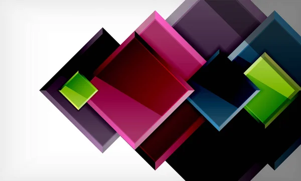 Cuadrados de color fondo abstracto futurista — Archivo Imágenes Vectoriales