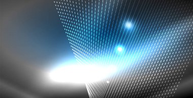 Parlak parlak parlayan Neon dalgalar