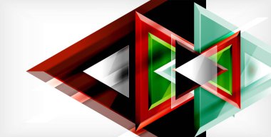 Dinamik üçgen kompozisyon soyut arka plan