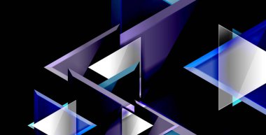 Parlak parlak üçgenler arka plan