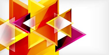 Dinamik üçgen kompozisyon soyut arka plan