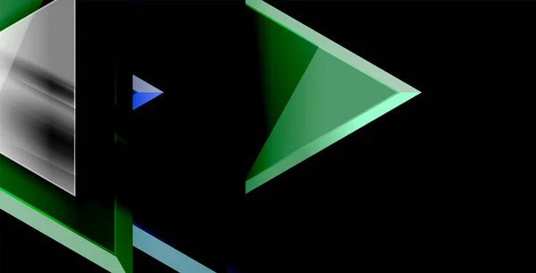 Triángulo dinámico composición fondo abstracto — Vector de stock