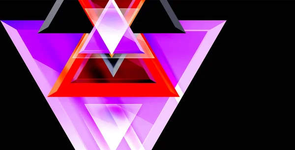 Driehoek abstracte achtergrond — Stockvector