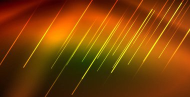 Neon parlayan dalga, sihirli enerji ve ışık arka plan