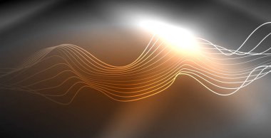 Neon çizgiler parlak parlayan arka plan