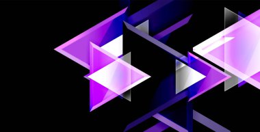 Dinamik üçgen kompozisyon soyut arka plan