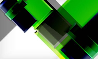 Parlak renkli kare şekil blokları geometrik arka plan