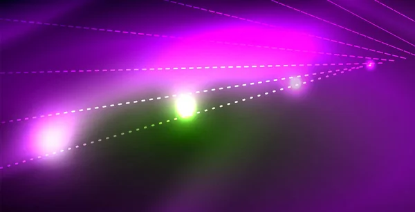 Glänzende Neon Raum Hintergrund — Stockvektor