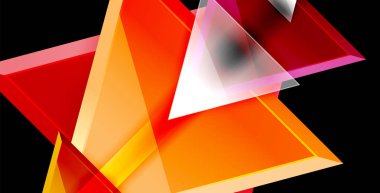 Dinamik üçgen kompozisyon soyut arka plan