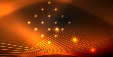 Neon renkli soyut çizgiler