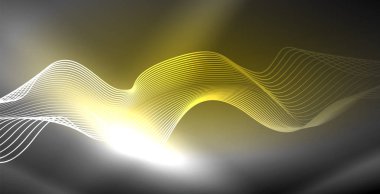 Neon çizgiler parlak parlayan arka plan