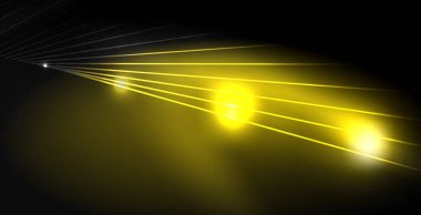 Parlak parlak parlayan Neon dalgalar