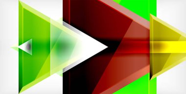 3D üçgen vektör en az arka plan tasarımı, geometrik soyut poster tasarımı
