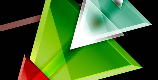 Triángulo dinámico composición fondo abstracto — Archivo Imágenes Vectoriales