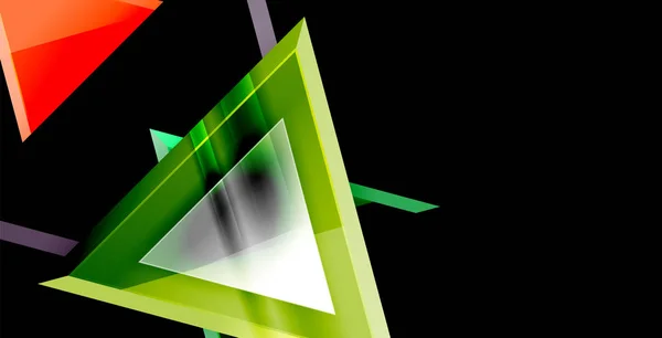 Dreieck abstrakter Hintergrund — Stockvektor