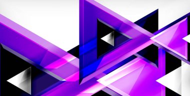 Dinamik üçgen kompozisyon soyut arka plan